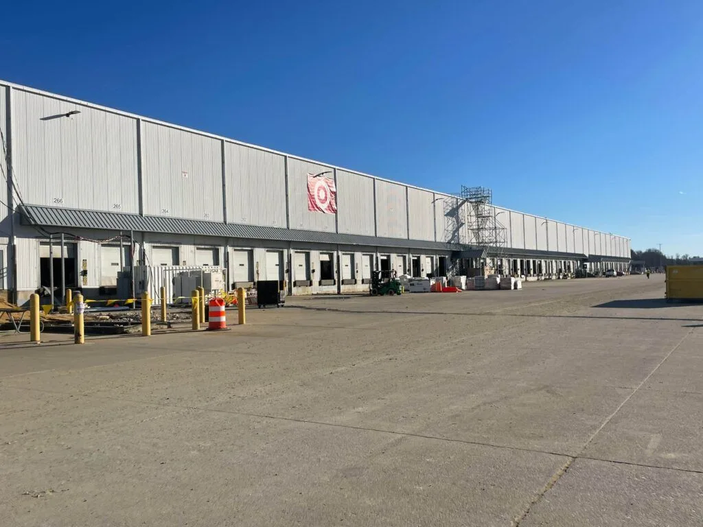 Kemco Industries commercial warehouse exterior painting in Gainesville, FL