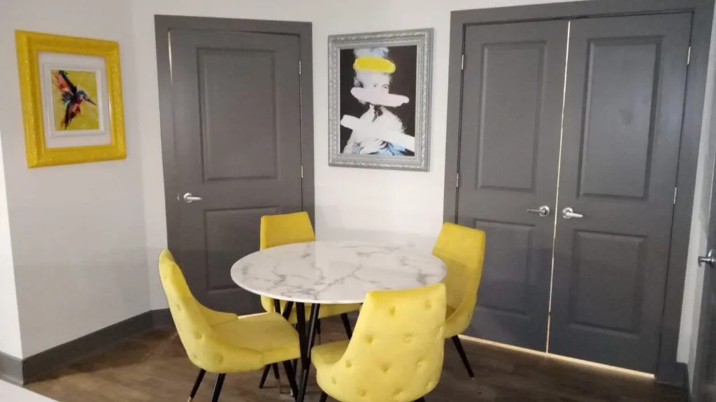 Painted interior doors and dining room in Gainesville, FL