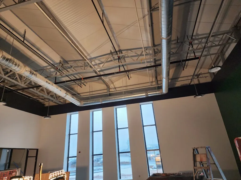 AppHarvest office interior commercial painting by HVR Painting