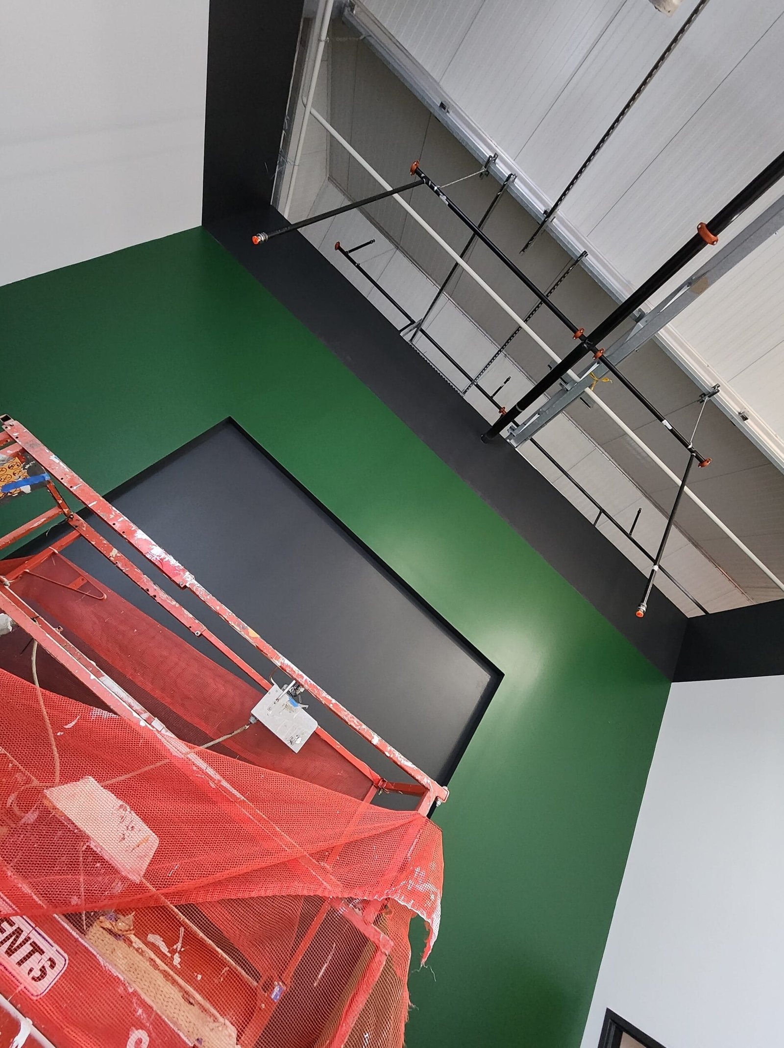 Commercial building interior painting by experienced professionals