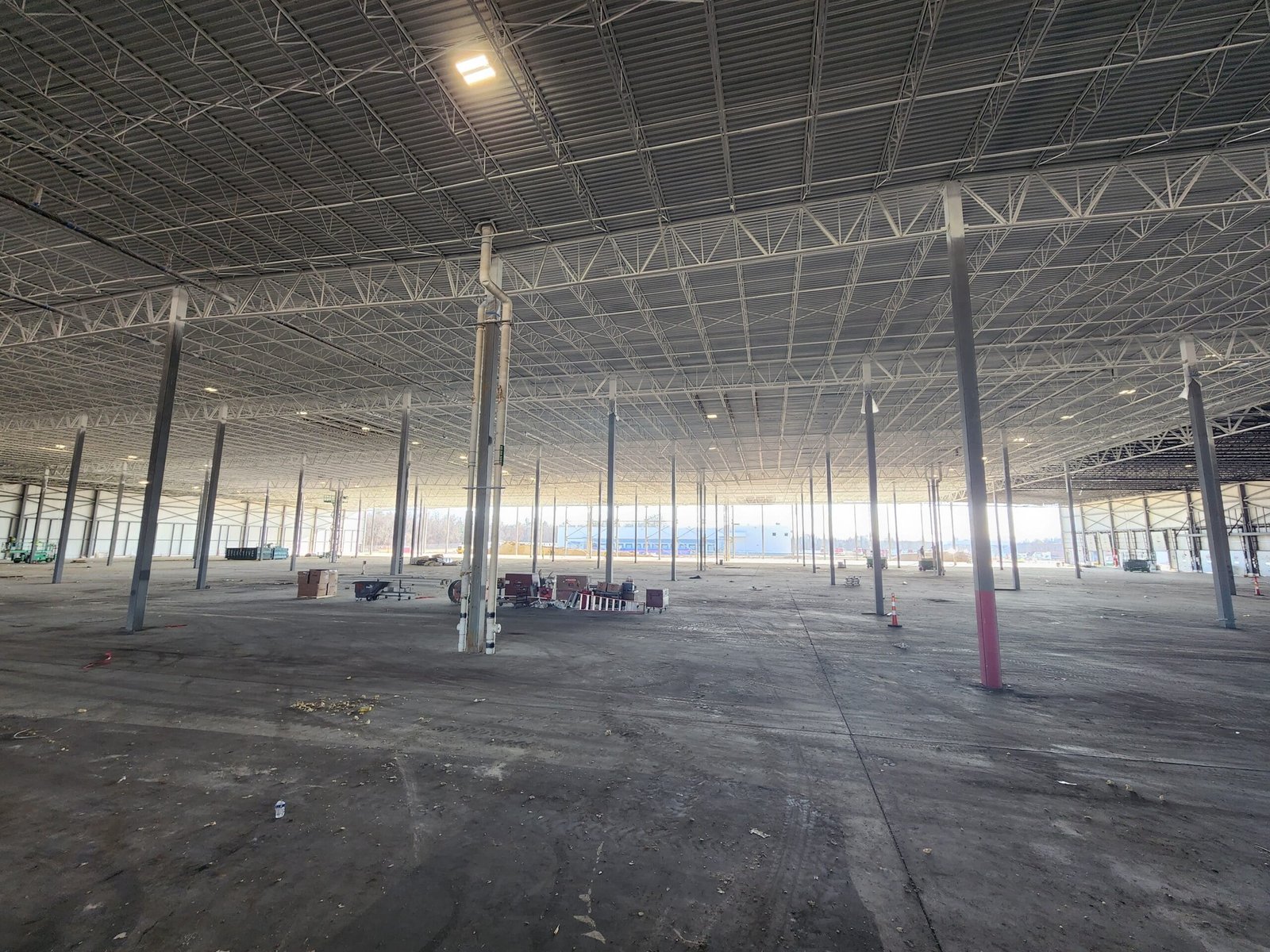 Commercial building interior painting in progress by professional painters